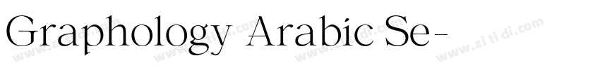 Graphology Arabic Se字体转换